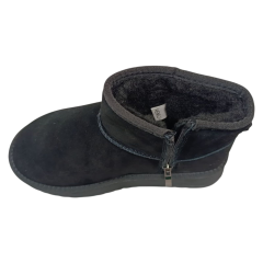 Уггі жіночі замшеві HENGJI 54-1 black хутро