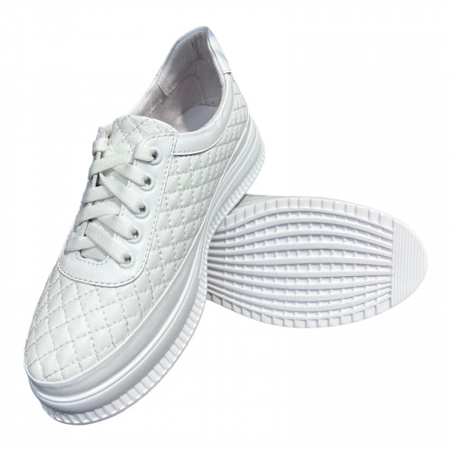 Кросівки Жіночі шкіряні PRELLESTA 530 78/1 біла шкіра