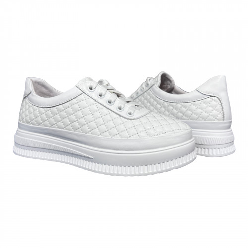 Кросівки Жіночі шкіряні PRELLESTA 530 78/1 біла шкіра