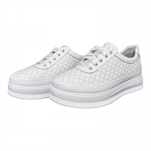 Кросівки Жіночі шкіряні PRELLESTA 530 78/1 біла шкіра