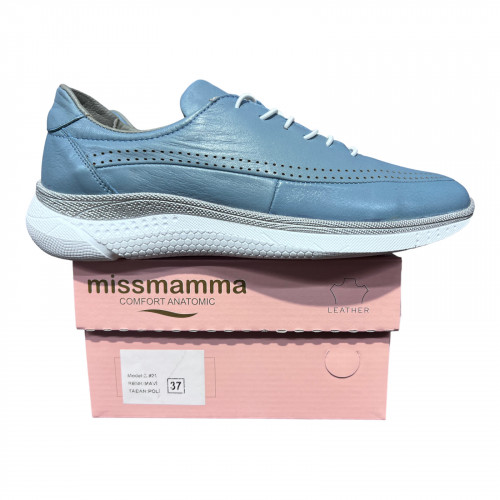 Кросівки Жіночі шкіряні MISSMAMMA 923/7 синій