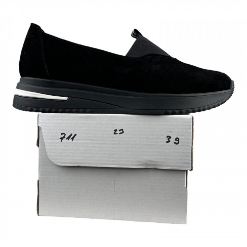 Женские замшевые ALEXA 711 черный замш