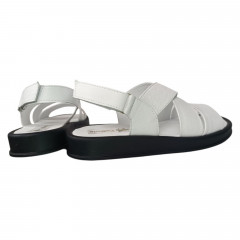 Босоножки женские кожаные PRELLESTA 4114 05 белые 