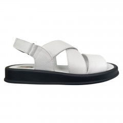 Босоножки женские кожаные PRELLESTA 4114 05 белые 