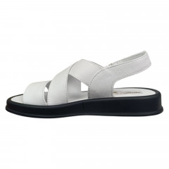 Босоножки женские кожаные PRELLESTA 4114 05 белые 