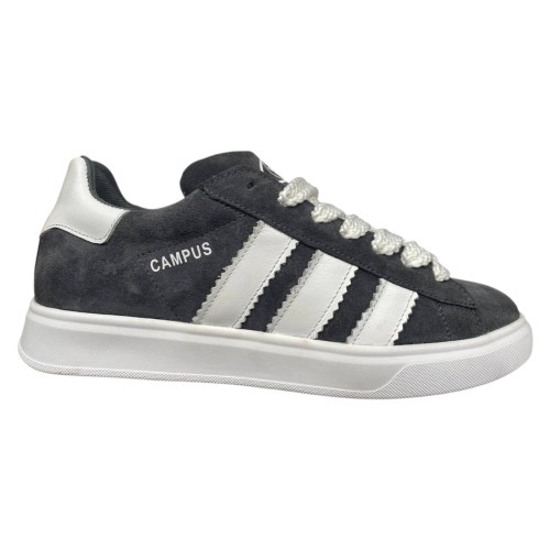 Кеды мужские замшевые DENAR СAMPUS 1 09 серые белые