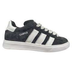 Кеды мужские замшевые DENAR СAMPUS 1 09 серые белые