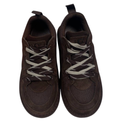 Кроссовки женские замшевые HENGJI 1517-6 коричневые