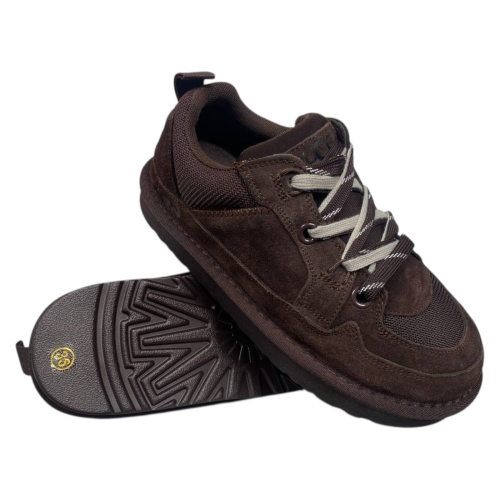 ​Кроссовки женские замшевые HENGJI 1517-6 коричневые