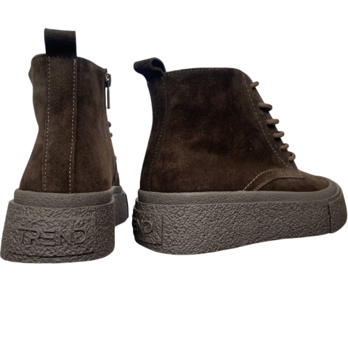 Черевики жіночі замшеві ILONA 682/LI шоколад байка