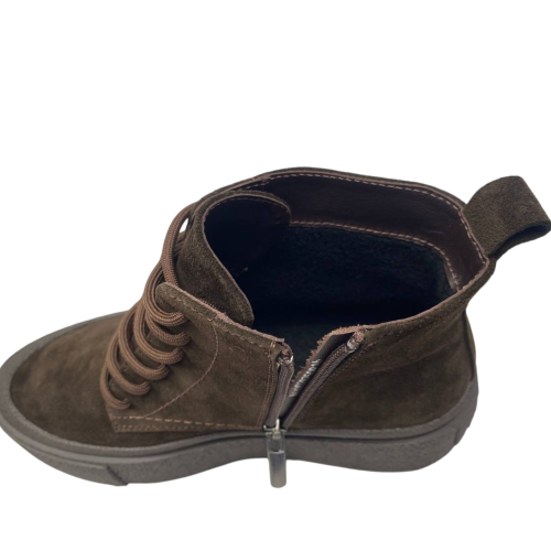 Черевики жіночі замшеві ILONA 682/LI шоколад байка