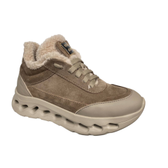 Черевики жіночі MARCCO 51 34 kross замш+шкіра бежеві хутро