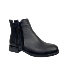 Черевики жіночі шкіряні PANDORA 25-006 чорні байка