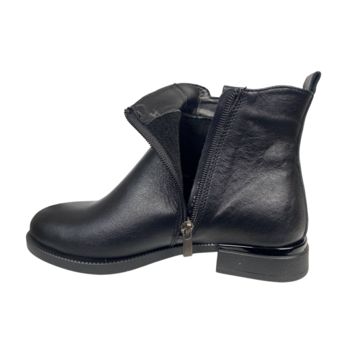 Черевики жіночі шкіряні PANDORA 25-006 чорні байка 