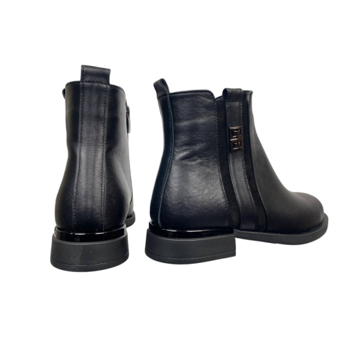 Черевики жіночі шкіряні PANDORA 25-006 чорні байка 