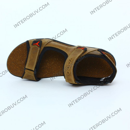 Босоніжки Чоловічі шкіряні KAISER C оливка