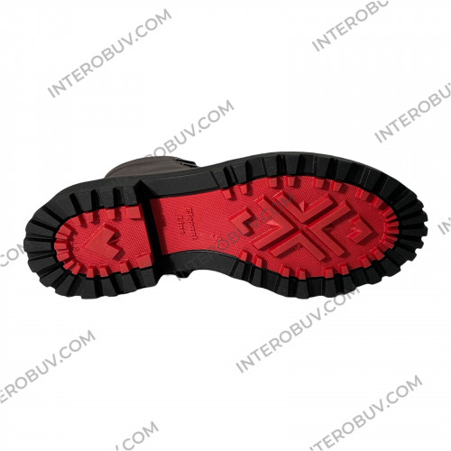 Ботинки Женские кожаные KATRIN 380 бордо байка