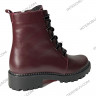 Ботинки Женские кожаные KATRIN 380 бордо байка