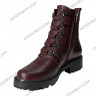 Ботинки Женские кожаные KATRIN 380 бордо байка
