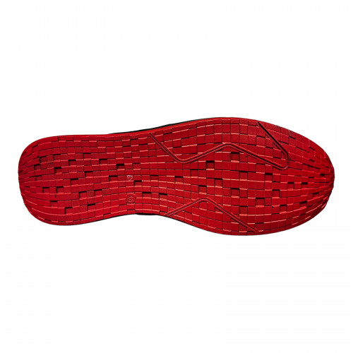 Кроссовки Мужские кожаные ACLI CLAS 143/1 черный/красный