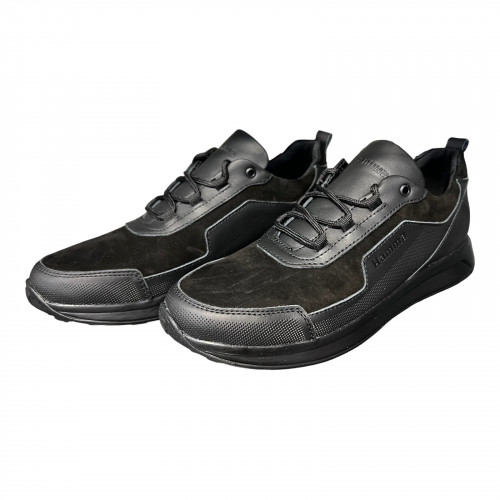 Кросівки Чоловічі шкіряні ANGAK 37/2 чорний замш