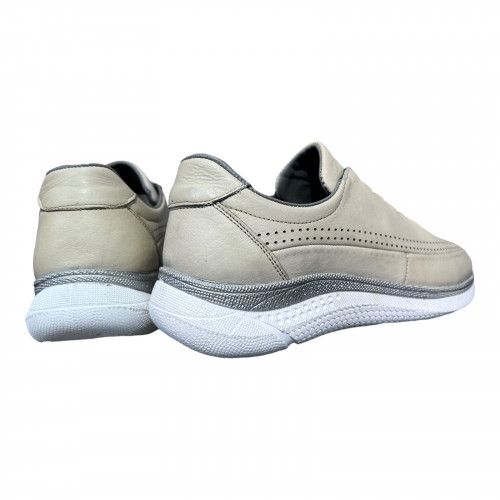 Кроссовки Женские кожаные MISSMAMMA 923/2 бежевый