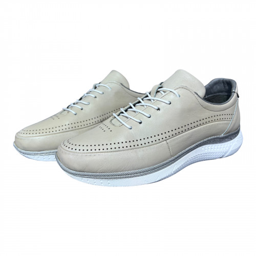 Кроссовки Женские кожаные MISSMAMMA 923/2 бежевый