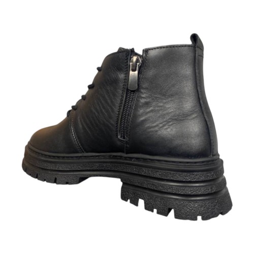 Ботинки женские ширяные ATO 013 01 черные байки 