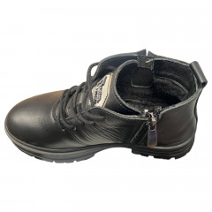 Черевики жіночі шіряні ATO 013 01 чорні байка