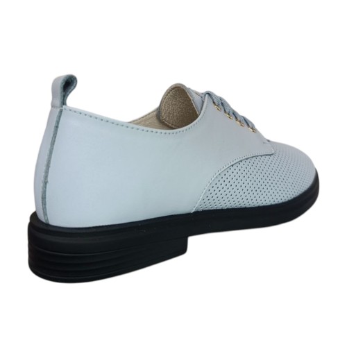 Мокасини жіночі шкіряні PRELLESTA 2438 блакитні