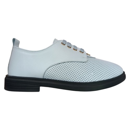 Мокасини жіночі шкіряні PRELLESTA 2438 блакитні