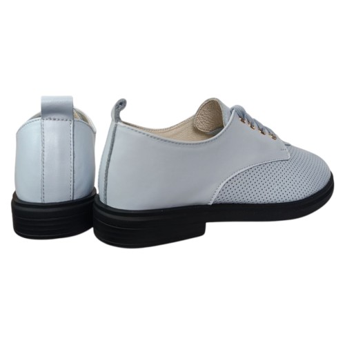 Мокасини жіночі шкіряні PRELLESTA 2438 блакитні