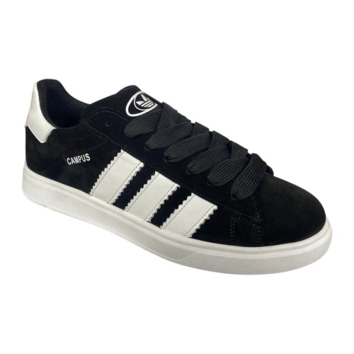 Кеды мужские замшевые DENAR СAMPUS 1 01 черные белые