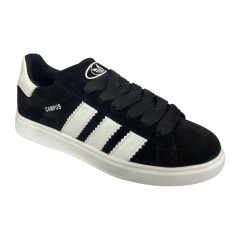 Кеды мужские замшевые DENAR СAMPUS 1 01 черные белые