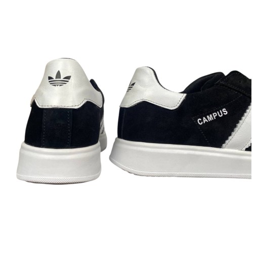 Кеды мужские замшевые DENAR СAMPUS 1 01 черные белые