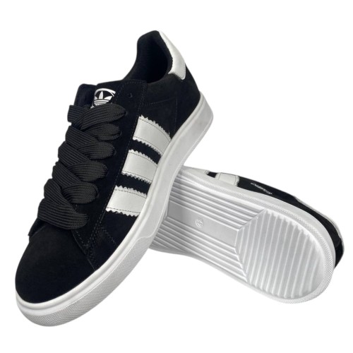 Кеды мужские замшевые DENAR СAMPUS 1 01 черные белые