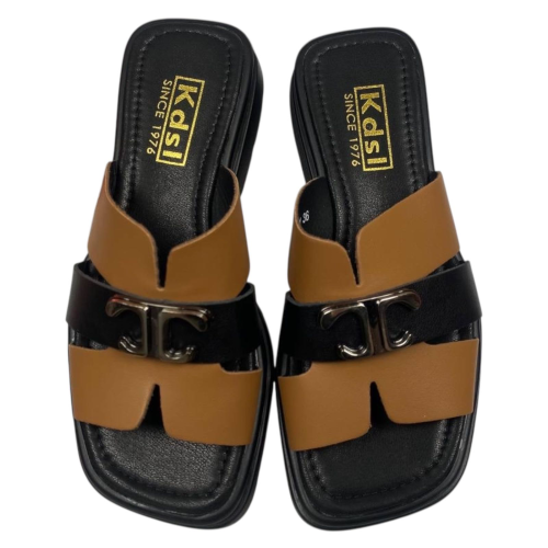 Шлепанцы женские кожаные KDSL C777-31 brown