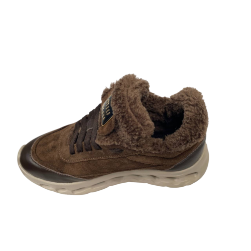 Черевики жіночі MARCCO 51 25 шоколад замш+шкіра хутро