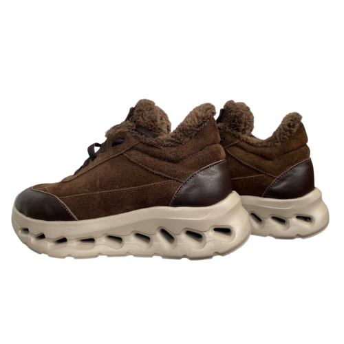 Черевики жіночі MARCCO 51 25 шоколад замш+шкіра хутро