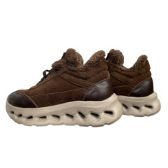 Черевики жіночі MARCCO 51 25 шоколад замш+шкіра хутро