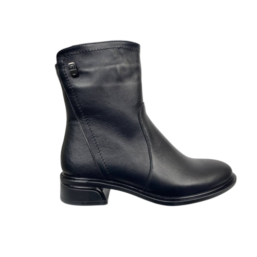 Черевики жіночі шкіряні PANDORA 2408 чорні байка