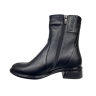 Черевики жіночі шкіряні PANDORA 2408 чорні байка