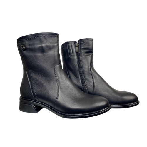 Черевики жіночі шкіряні PANDORA 2408 чорні байка