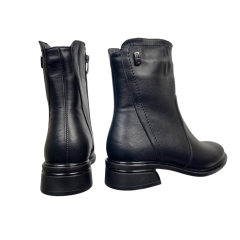Черевики жіночі шкіряні PANDORA 2408 чорні байка