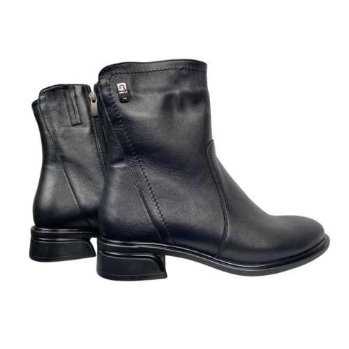 Черевики жіночі шкіряні PANDORA 2408 чорні байка