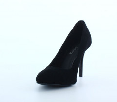 Туфли Женские кожаные ILONA 20 35 черный замш