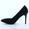 Туфли женские кожаные на шпильке ILONA 20 35 черный замш