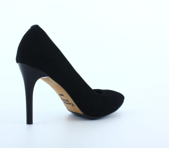 Туфли Женские кожаные ILONA 20 35 черный замш