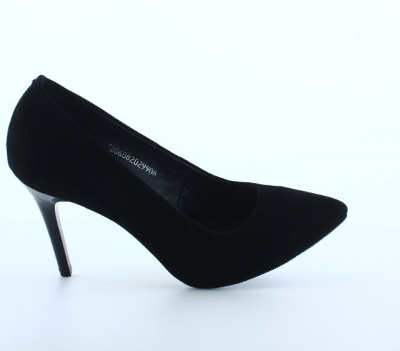 Туфли Женские кожаные ILONA 20 35 черный замш