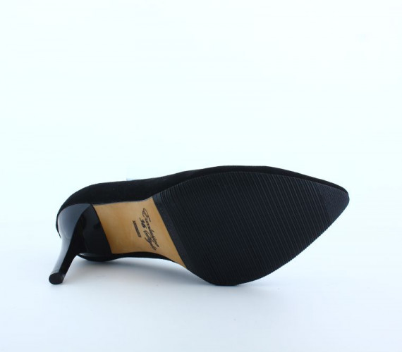 Туфли Женские кожаные ILONA 20 35 черный замш